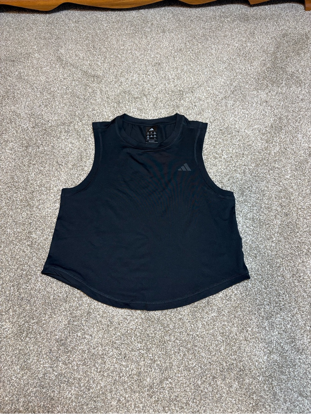 Adidas Black Crop Tank Top
